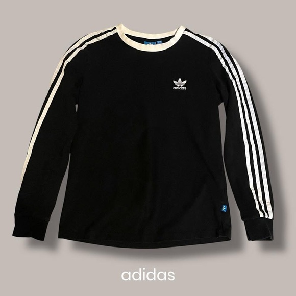 adidas Tops - Adidas Black and White Long Sleeve Tees